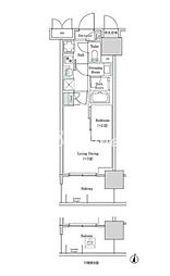 ブルックサイドレジデンス木場 2Kの間取図画像
