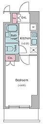 レジディア木場 1Kの間取図画像