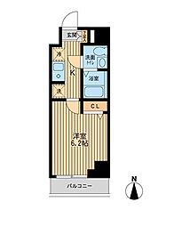 ドゥーエ東陽町 1Kの間取図画像