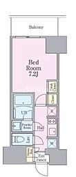 リビオメゾン南砂町 1Kの間取図画像