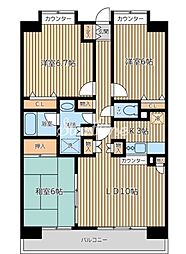 CITYSPIRE西葛西 2SLDKの間取図画像