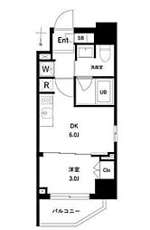 エスグランデ木場公園 1DKの間取図画像