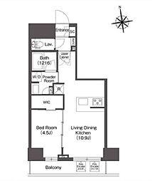 COMFORIALIV西葛西 1LDKの間取図画像
