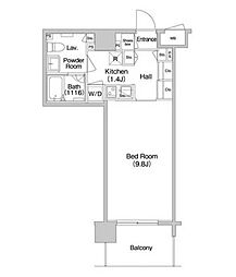 コンフォリア南砂町 1Kの間取図画像