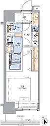 トラディティオ門前仲町 1Kの間取図画像