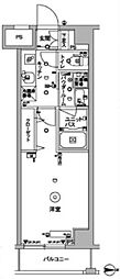 スカイコート木場ガーデン 1Kの間取図画像