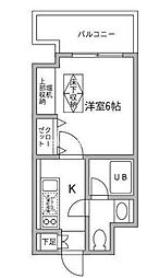 ラクラス木場公園 1Kの間取図画像