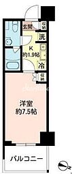 MFPRコート木場公園 1Kの間取図画像