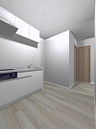 JR呉線 海田市駅 徒歩3分の賃貸アパート 1階ワンルームのリビング/ダイニング