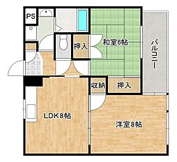 さくら 2LDKの間取図画像