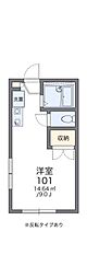 レオパレスシャルム ワンルームの間取図画像