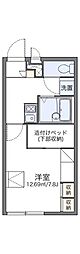レオパレスアイランドパレス 1Kの間取図画像