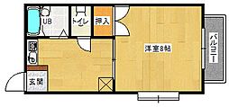 メゾン大通 1Kの間取図画像