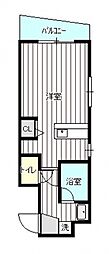 ウインドー金屋町 ワンルームの間取図画像