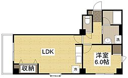第二井原コーポ 1LDKの間取図画像