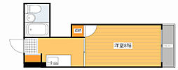 LS舟入本町 1Kの間取図画像