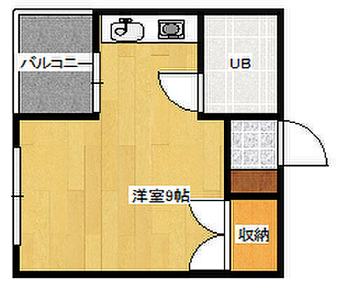 広島県広島市中区住吉町(賃貸マンション1R・5階・17.00㎡)の写真 その2