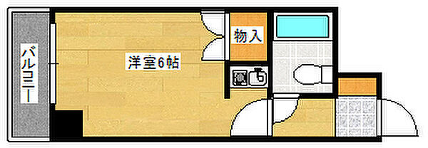 広島県広島市中区宝町(賃貸マンション1R・5階・16.30㎡)の写真 その2