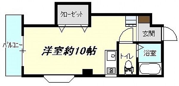 広島県広島市中区江波本町(賃貸マンション1R・2階・24.70㎡)の写真 その2