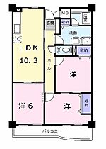 広島県広島市東区戸坂山崎町（賃貸マンション3LDK・4階・65.14㎡） その2