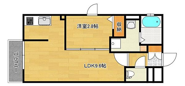 広島県広島市西区南観音３丁目(賃貸マンション1LDK・3階・29.90㎡)の写真 その2