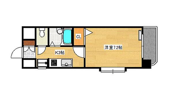 広島県広島市西区己斐本町２丁目(賃貸マンション1K・4階・22.76㎡)の写真 その2