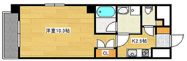広島県広島市西区西観音町(賃貸マンション1K・11階・29.81㎡)の写真 その2