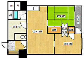 広島県広島市西区東観音町（賃貸マンション2LDK・10階・58.00㎡） その2