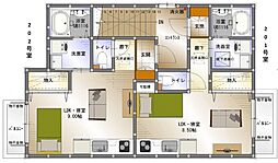 JR可部線 緑井駅 徒歩7分の賃貸アパート 2階ワンルームの間取り