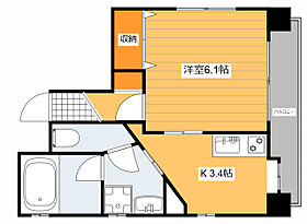 広島県広島市中区堺町２丁目（賃貸マンション1K・6階・24.20㎡） その2