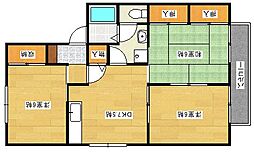 広島高速交通アストラムライン 祇園新橋北駅 徒歩5分の賃貸アパート 1階3DKの間取り