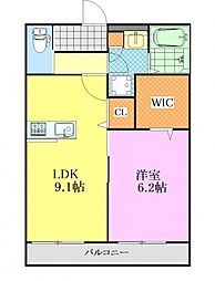 広島高速交通アストラムライン 祇園新橋北駅 徒歩8分の賃貸アパート 3階1LDKの間取り