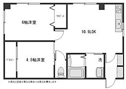 広島電鉄8系統 舟入南駅 徒歩5分の賃貸マンション 7階2LDKの間取り