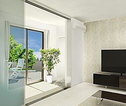 広島高速交通アストラムライン 牛田駅 徒歩11分の賃貸アパート 2階2LDKのリビング/ダイニング