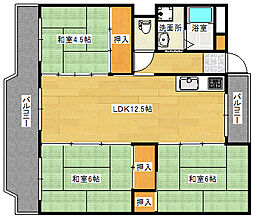 広島電鉄2系統 広電西広島(己斐)駅 3.1kmの賃貸マンション 2階3LDKの間取り
