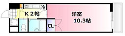 広島高速交通アストラムライン 白島駅 徒歩9分の賃貸マンション 2階1Kの間取り