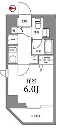 Log武蔵小杉／ログ武蔵小杉 2階1Kの間取り