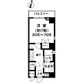 岡本香梅館3階6.8万円