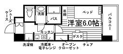 （仮称）学生会館ロイヤルジェルム学南町 5階1Kの間取り
