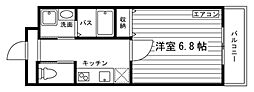 リバージュ津島東 1Kの間取図画像