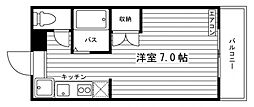 ネクステージ大和 1Kの間取図画像