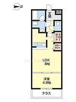 ロックブリッジ 206 ｜ 和歌山県和歌山市新在家（賃貸アパート1LDK・2階・31.50㎡） その2