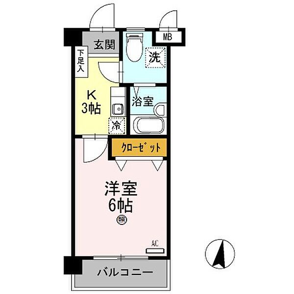 インペリアル宮前 203｜和歌山県和歌山市杭ノ瀬(賃貸マンション1K・2階・20.30㎡)の写真 その2