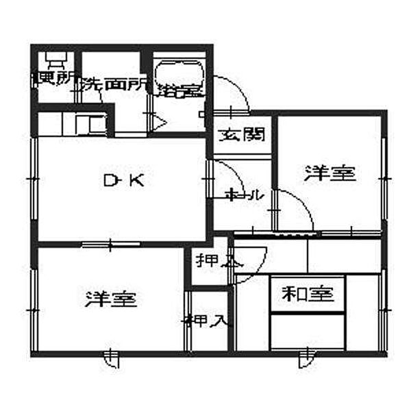 フレグランス船所II 108｜和歌山県和歌山市船所(賃貸アパート3DK・1階・50.90㎡)の写真 その2