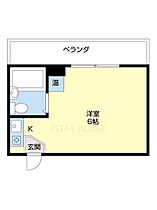 シャトー湊本町 2-A ｜ 和歌山県和歌山市湊北町３丁目（賃貸マンション1R・2階・18.00㎡） その2