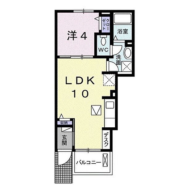 ルラシオン 103｜和歌山県海南市大野中(賃貸アパート1LDK・1階・32.44㎡)の写真 その2