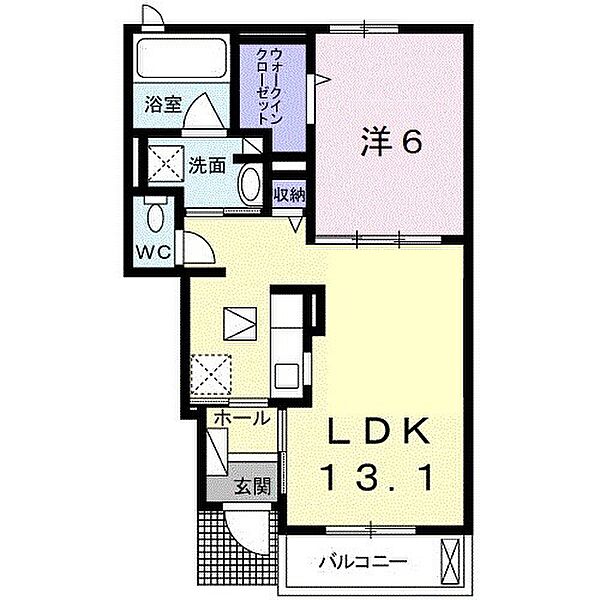 シエン　ノワール 105｜和歌山県和歌山市梶取(賃貸アパート1LDK・1階・45.41㎡)の写真 その2