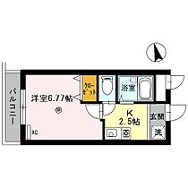 ヴィラ栄谷 1-B ｜ 和歌山県和歌山市栄谷（賃貸アパート1K・1階・22.97㎡） その2