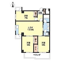 ヒルズ砂山 401 ｜ 和歌山県和歌山市砂山南１丁目（賃貸マンション3LDK・4階・78.40㎡） その2