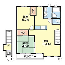 アマール名高 203 ｜ 和歌山県海南市名高（賃貸アパート1LDK・2階・55.70㎡） その2